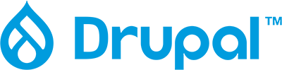 A logo for Drupal